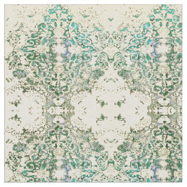 Tecido verde ornamentado extravagante do Bohemian