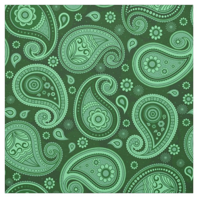 Tecido Verde-padrão da Paisley (Modelo)