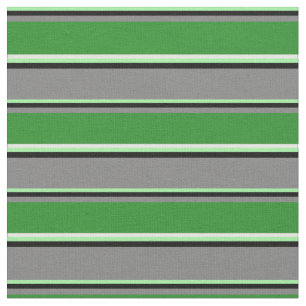 Tecido Verde, Preto, Cinzas, Verde Florestal e Creme de M