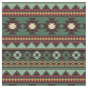 Tecido Verde tribal sudoeste