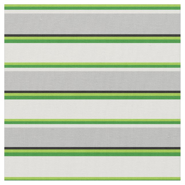 Tecido Verde, verde florestal, ciano claro, Cinzas e pret (Detalhe)