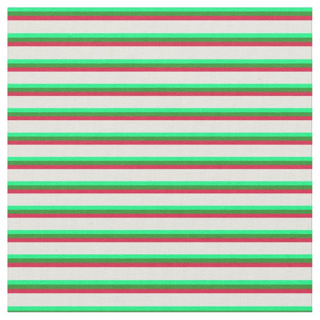 Tecido Verde, Verde Florestal, Crimson e Padrão bege (Detalhe)