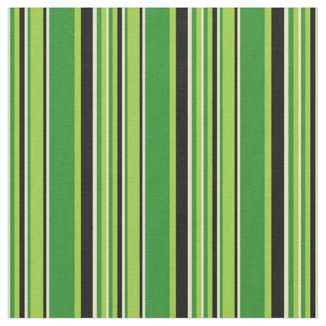Tecido Verde, verde florestal, dourado pálido e linhas pr (Detalhe)