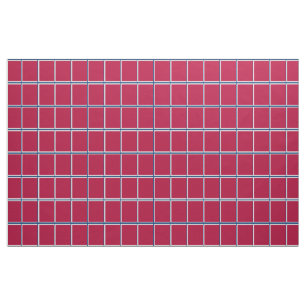 Tecido Verificação branca e azul vermelha do Windowpane
