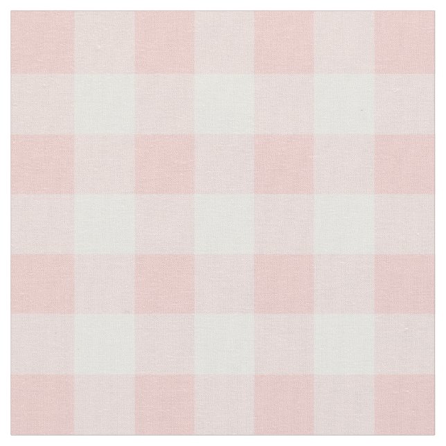 Tecido Verificação de Gingham Branco e Cor-de-Rosa rosa Q (Detalhe)