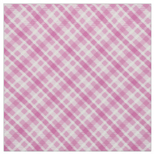 Tecido Verificação de Tartan de Xadrez Rosa Pastel