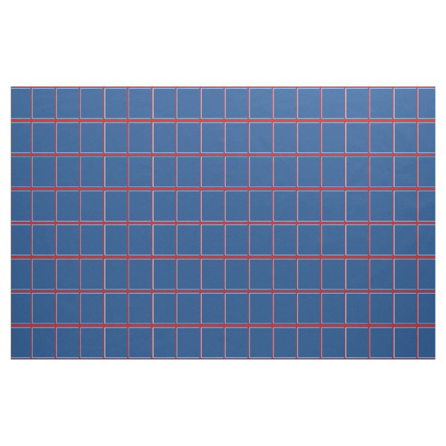 Tecido Verificação do Windowpane do vermelho azul e do (Jarda)