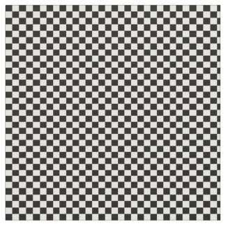 Tecido Verificações Checkered pretas & brancas
