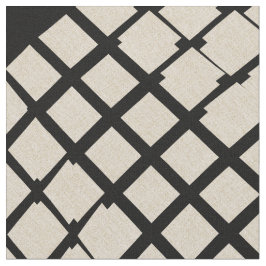 Tecido Verificador de Abstrato preto de linha personaliza