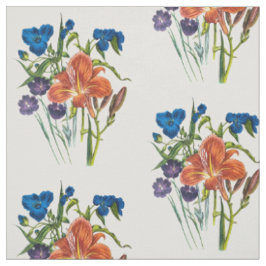 Tecido Verme-aranha e Daylily