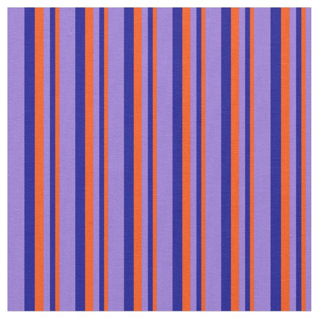 Tecido Vermelho, Azul Escuro e Stripes Roxas (Detalhe)