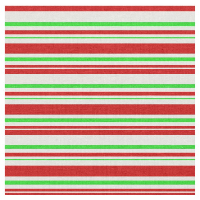 Tecido Vermelho, Branco, Verde, Inspirado no Natal (Detalhe)