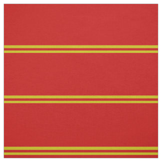 Tecido Vermelho brilhante, design com listras douradas