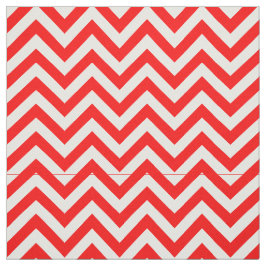 Tecido Vermelho Brilhante, LG Branco Chevron ZigZag Padrã