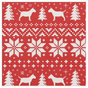 Tecido Vermelho diminuto do teste padrão do Natal dos