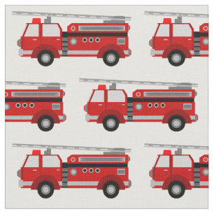 Tecido vermelho do carro de bombeiros