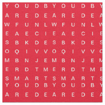 Tecido vermelho do Word Search (Inspiracional)