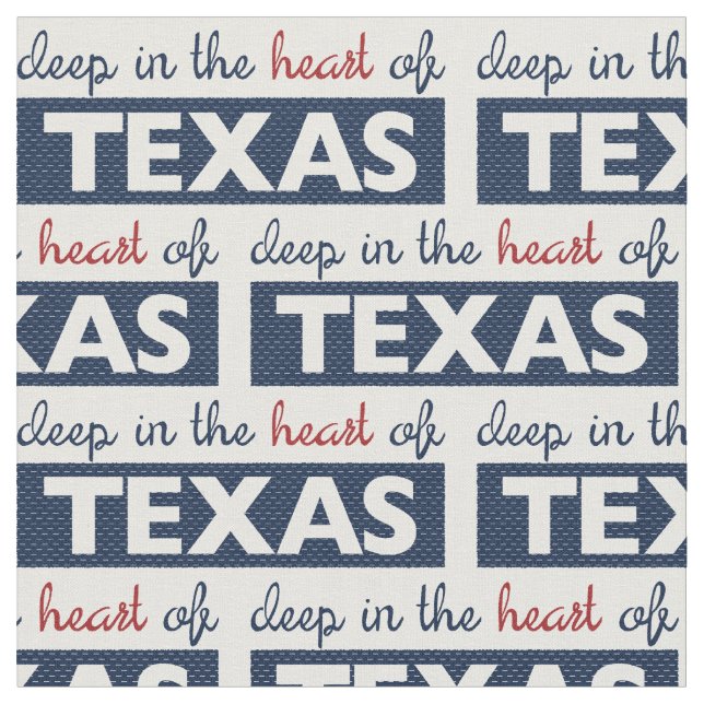 Tecido Vermelho e Azul Profundo no Coração do Texas (Detalhe)