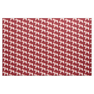 Tecido vermelho e branco do cavalo de Dala