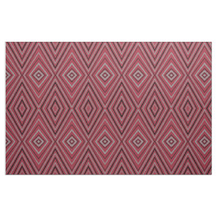 Tecido vermelho moderno do design do diamante