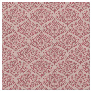 Tecido Vermelho Rústico Damask