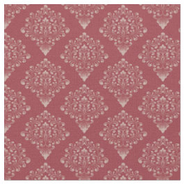Tecido Vermelho Rústico Damask