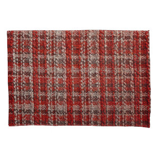 Tecido Vermelho Tartan: Fundo Texturizado