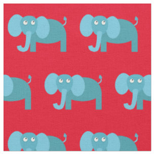 Tecido Vermelho Vermelho Vermelho De Infância De Elefant