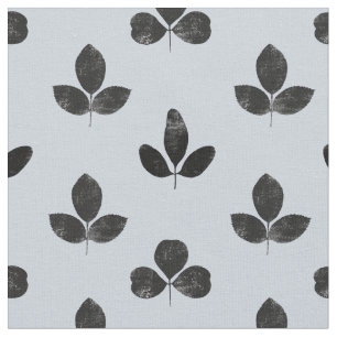 Tecido Vestuário Preto sobre Azul Pálido Dusty