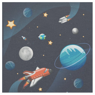 Tecido Viagem de lançadeira espacial externa na Galáxia