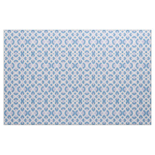 Tecido Vibrações Vintage Design Retro Groovy em Azul Cerú