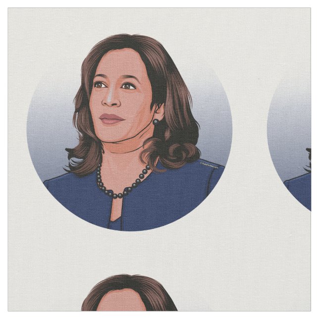 Tecido Vice-Presidente Kamala Harris (Detalhe)