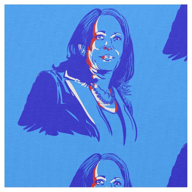 Tecido vice-presidente kamala harris democrata (Detalhe)