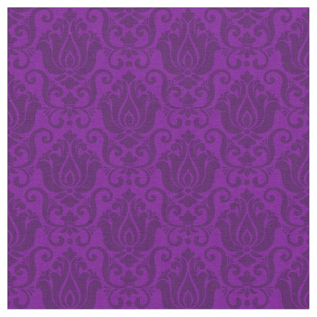 Tecido victorian damask antique purple wallpaper ornate (Detalhe)