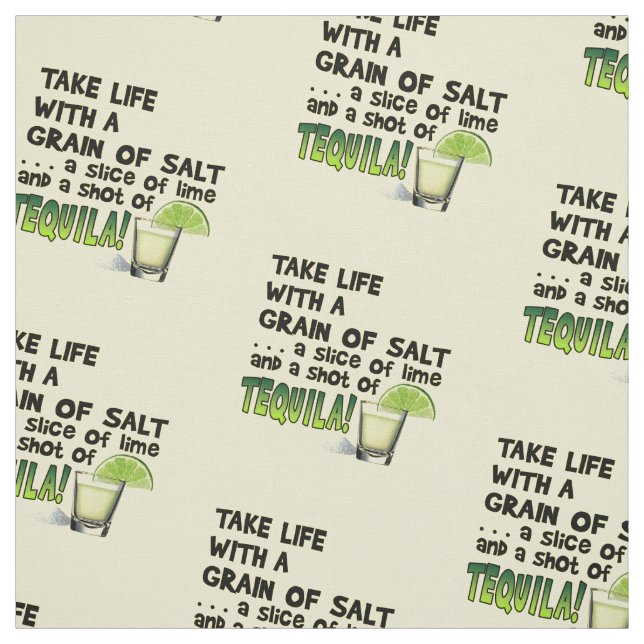 TECIDO - vida, sal, limão, TEQUILA! (Modelo)