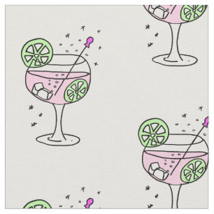 Tecido Vidro de Gin Rosa