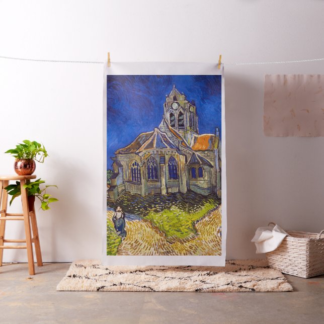 Tecido Vincent van Gogh - A Igreja em Auvers (In Situ)