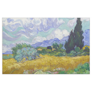 Tecido Vincent Van Gogh - Campo de Trigo com Ciprestes