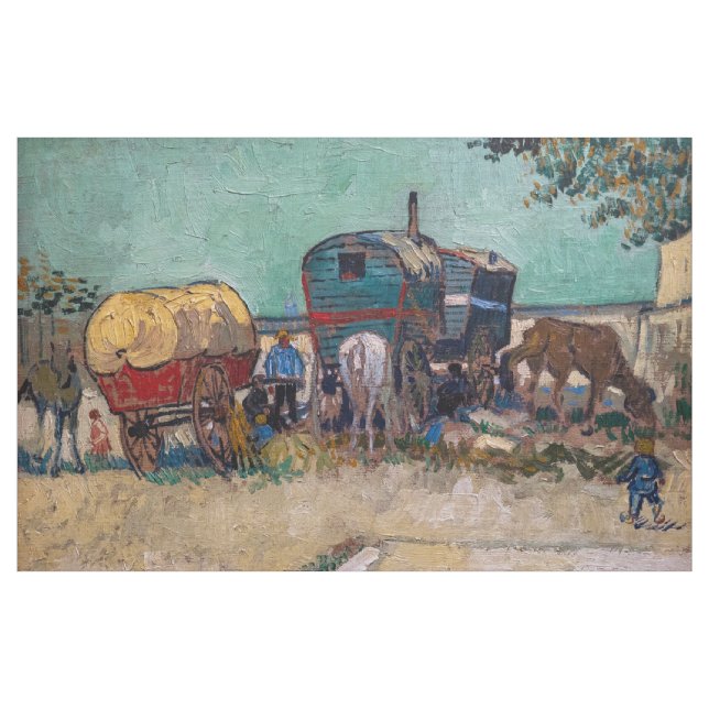 Tecido Vincent Van Gogh - Caravanas, Campo de Ciganos per (Jarda)