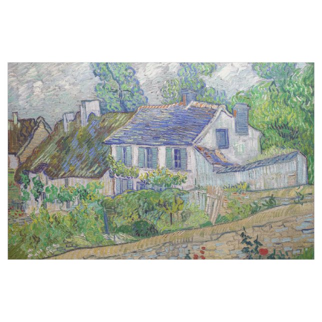 Tecido Vincent van Gogh - Casas em Auvers (Jarda)