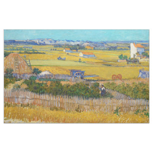 Tecido Vincent van Gogh - Colheita em La Crau
