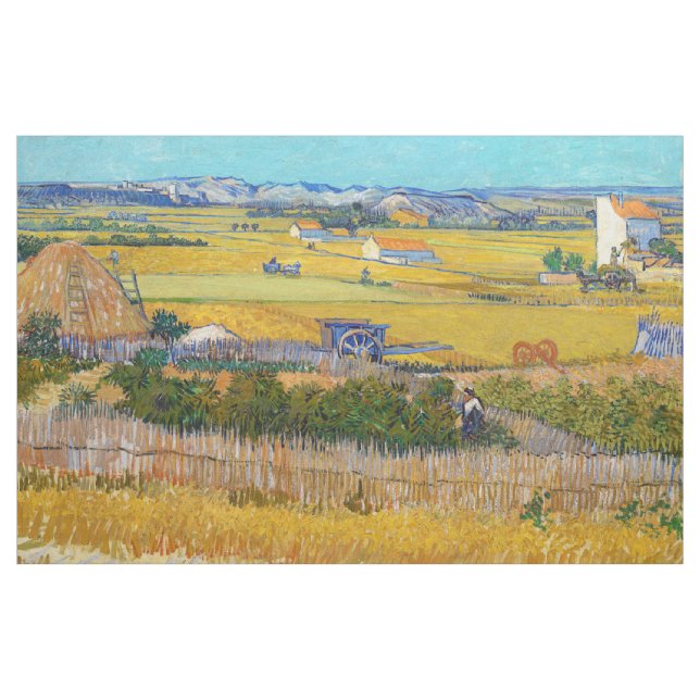 Tecido Vincent van Gogh - Colheita em La Crau (Jarda)