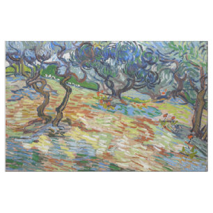 Tecido Vincent van Gogh - Oliveiras: Céu azul brilhante