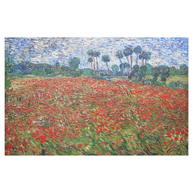 Tecido Vincent van Gogh - Poppy Field (Jarda)
