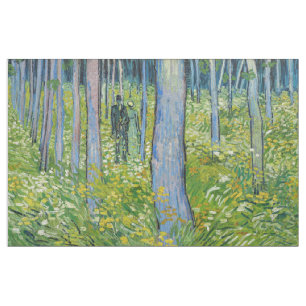 Tecido Vincent van Gogh - Sub-bosque com Duas Figuras
