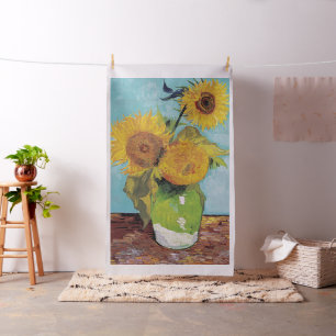 Tecido Vincent Van Gogh - Três Girassóis num Vaso