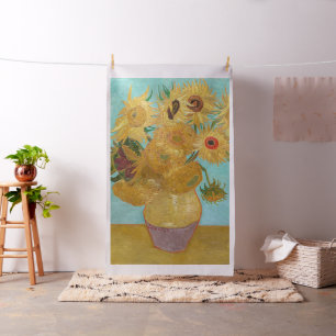 Tecido Vincent Van Gogh - Vaso com Doze Girassóis