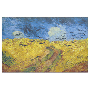 Tecido Vincent van Gogh - Wheatfield com Crows