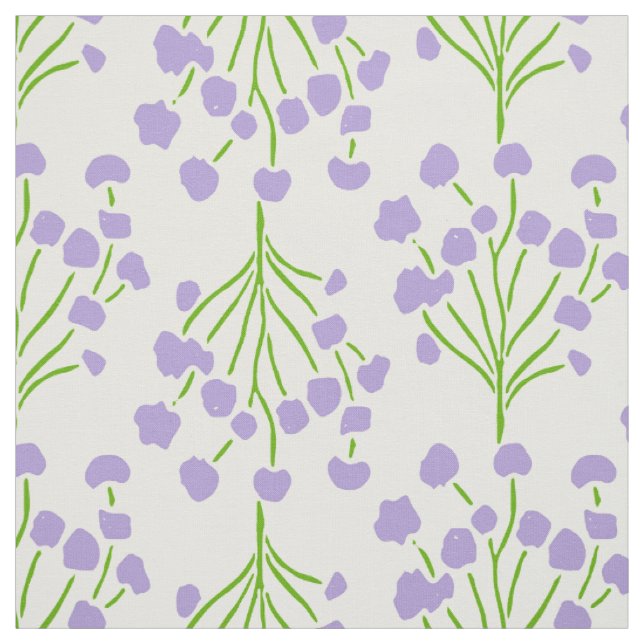 Tecido Vinhas do Prado | Lavanda Suave Botânica (Modelo)