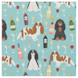 Tecido Vinho do Cavalier King Charles Spaniel